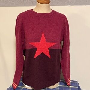 Clements Ribeiro POP crewneck STAR colorblock wool sweater - size L